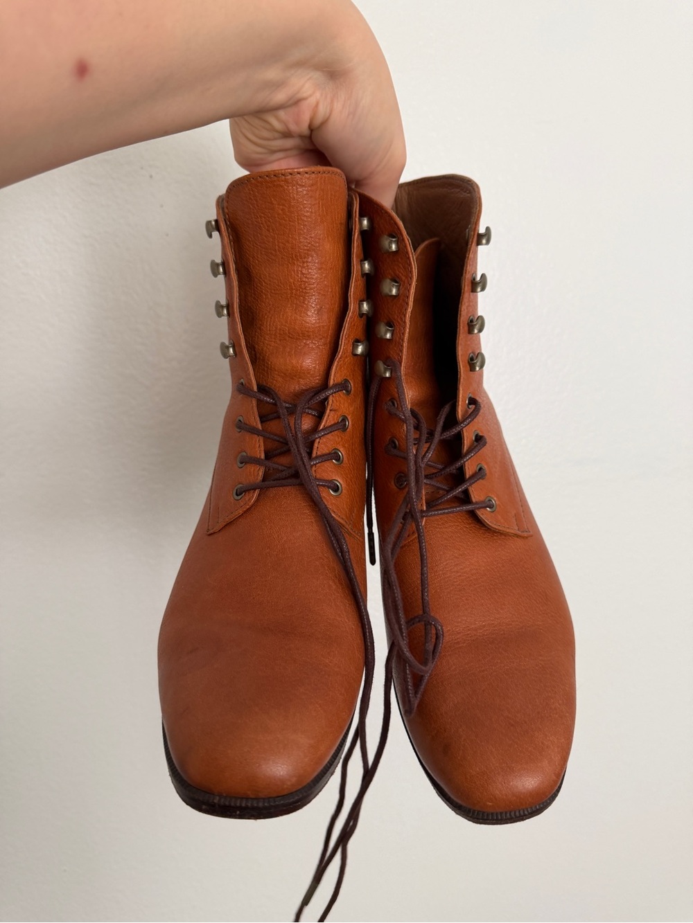 Christy Dawn Dawn Lace-Up Leather Ankle Boots - Picture 6 of 8